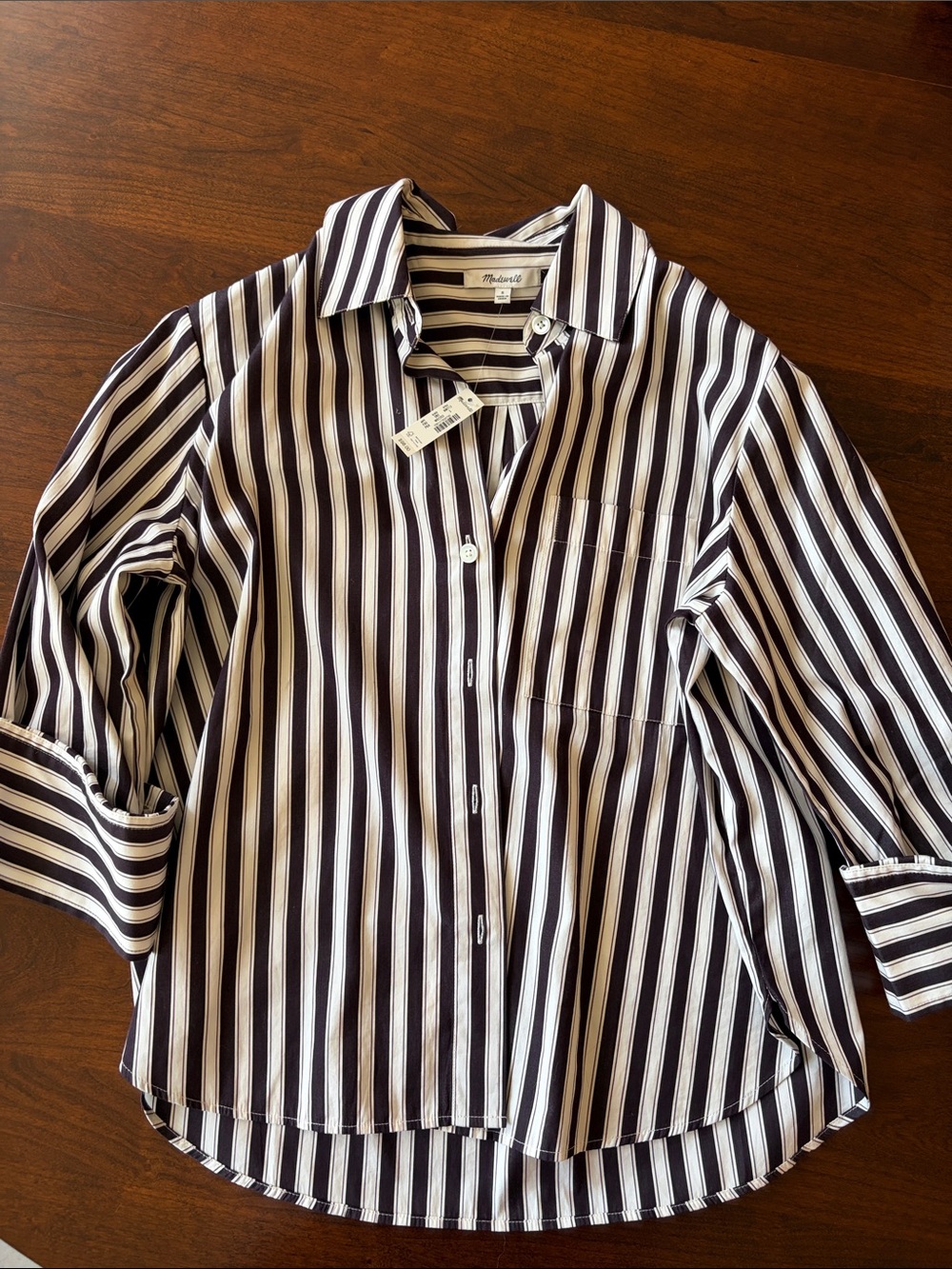 Madewell striped button down